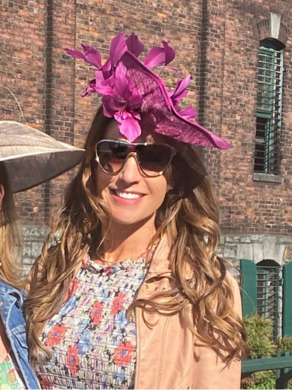 Purple Floral Fascinator Headpiece